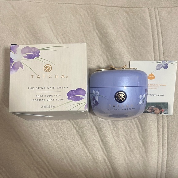Tatcha Dewy Skin Cream Gratitude Size with Irises